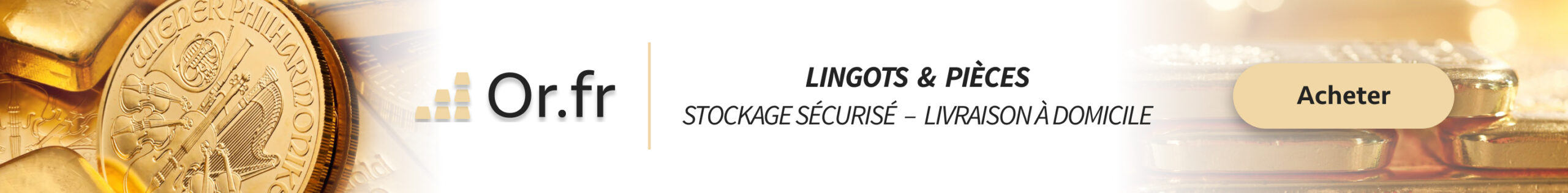 Or.fr : Achat en ligne et stockage sécurisé d'or physique