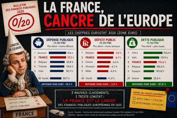Finances publiques : la France, cancre de l’Europe